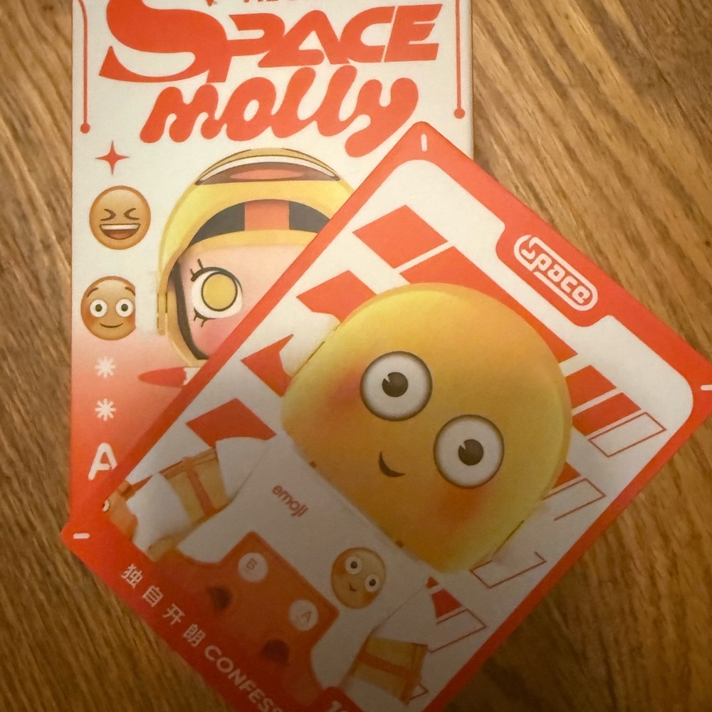 Space Molly Emoji Yellow Collectible Action Figure